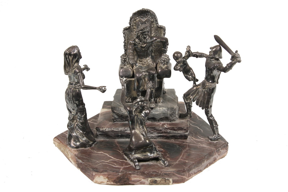 SILVER SCULPTURE - 'The Judgment of