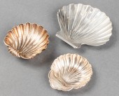 SILVER SEASHELL DISHES INCL. M