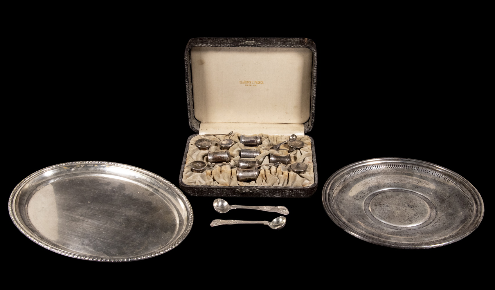 SILVER SERVING ITEMS Group of