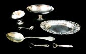 SILVER: SEVEN PIECES, MID-CENT