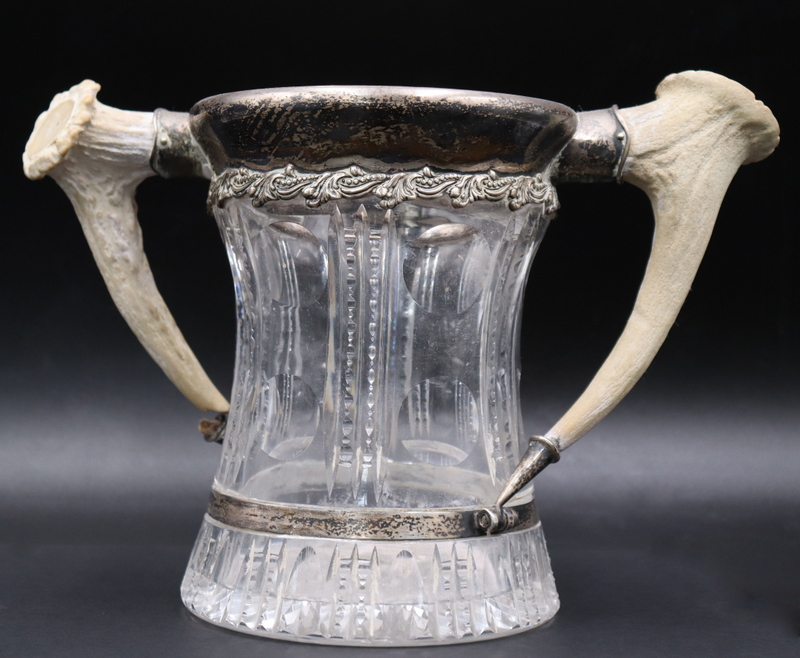 SILVER. SILVER MOUNTED CUT GLASS