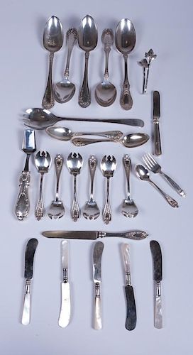 SILVER & SILVER PLATE FLATWARE &