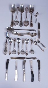 SILVER & SILVER PLATE FLATWARE