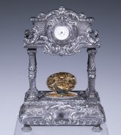 SILVER SINGING BIRD AUTOMATON