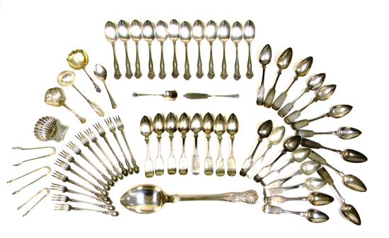SILVER: Sixty eight pieces of