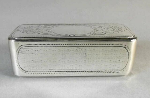 SILVER SNUFF BOX, AUSTRIA, 19TH
