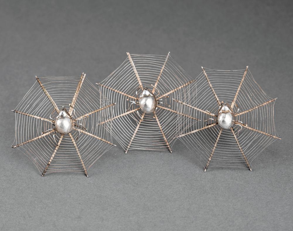 SILVER "SPIDERWEB" PLACE CARD