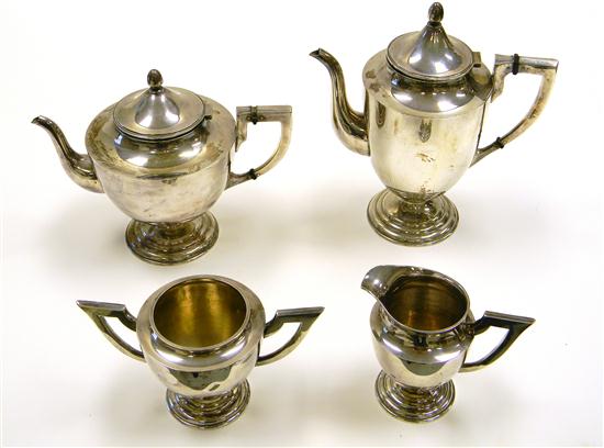 SILVER  sterling  four piece tea
