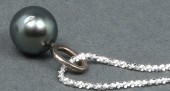 SILVER TAHITIAN BLACK PEARL PE