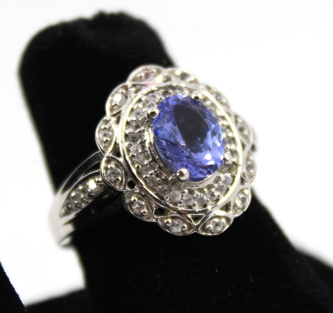 SILVER, TANZANITE & DIAMOND