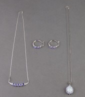 SILVER TANZANITE & MOONSTONE N