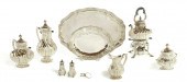 SILVER TEA AND COFFEE SERVICE.