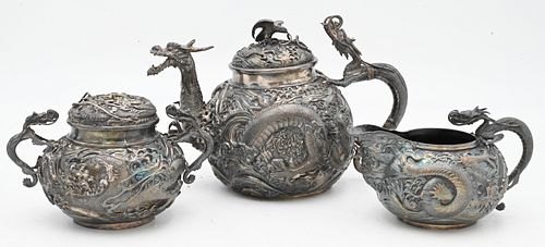 SILVER TEA SETSilver Tea Set, in