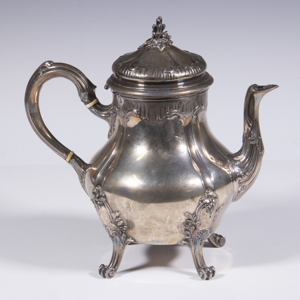 SILVER TEAPOT BY TETARD FRERES,