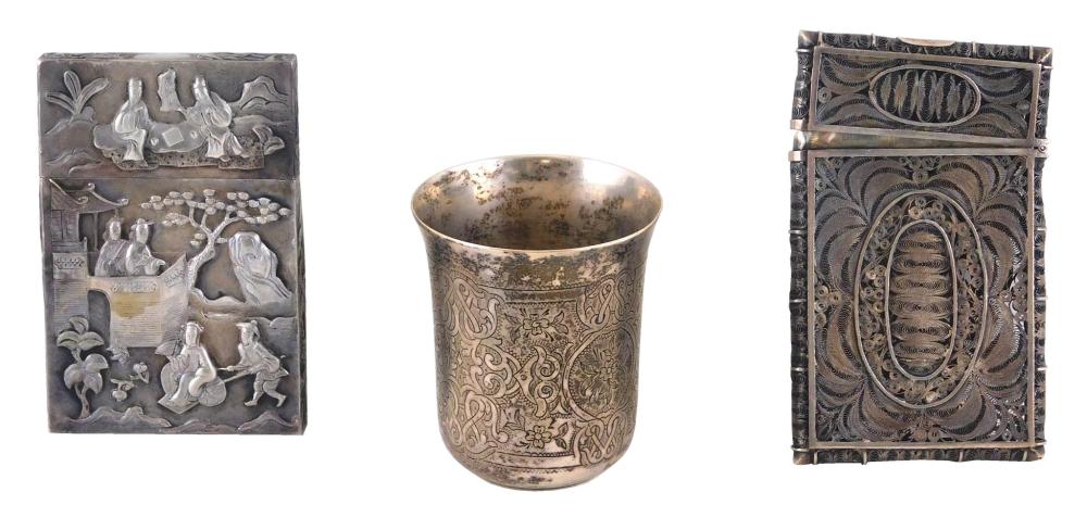SILVER: THREE ELABORATELY