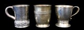 SILVER: THREE STERLING SILVER