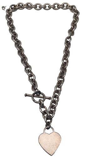 SILVER TIFFANY & CO. HEART