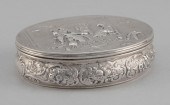 SILVER TOBACCO BOX HANAU, GERM