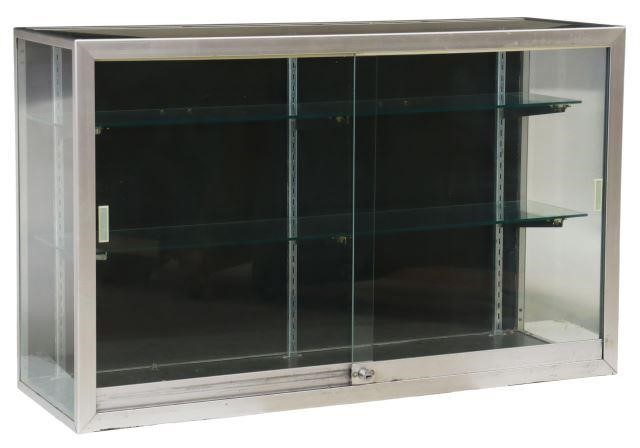 SILVER-TONE METAL FRAMED GLASS