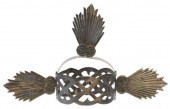 SILVER-TONE METAL SANTO'S CROW