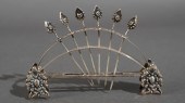 SILVER TOOTHPICK HOLDER AND SI