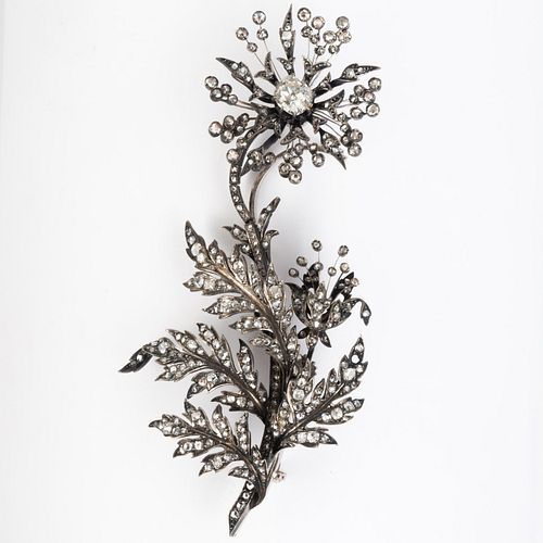 SILVER-TOPPED 14K WHITE GOLD AND