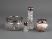 SILVER TOPPED GLASS DRESSING T