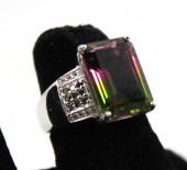 SILVER, TOURMALINE, DIAMOND &