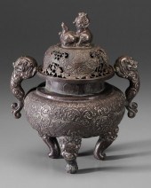 Silver Tripod Censer Chinese,