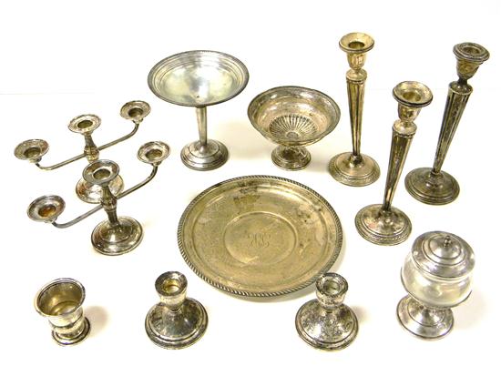 SILVER: twelve pieces  including: