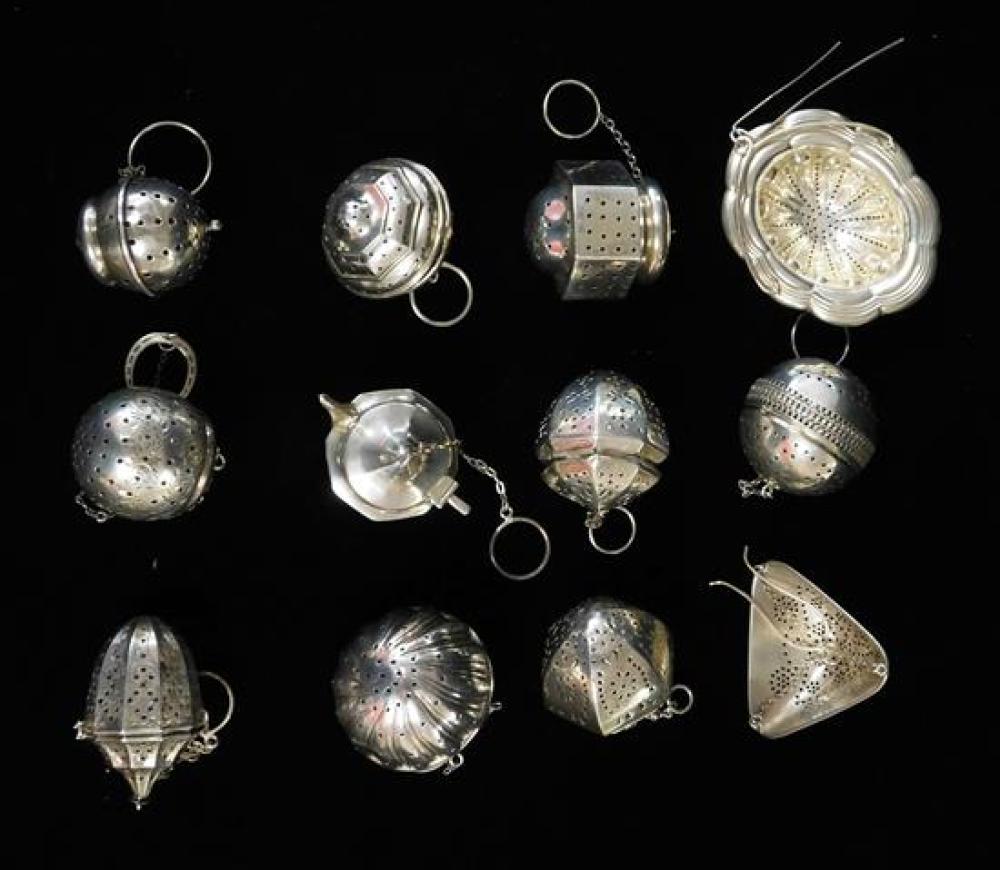 SILVER: TWELVE STERLING TEA