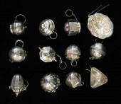 SILVER: TWELVE STERLING TEA IN