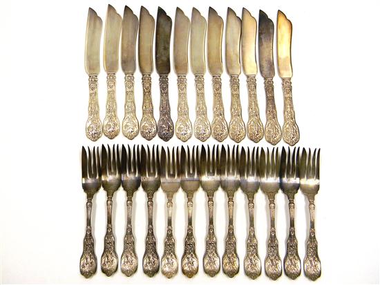 SILVER  twenty-four pieces 