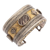 SILVER, VERMEIL CUFF BRACELET,