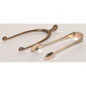 Silver wish bone sprung hinged