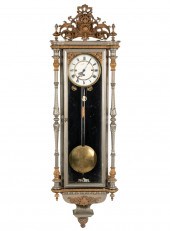 SILVERED AND GILT METAL WALL C