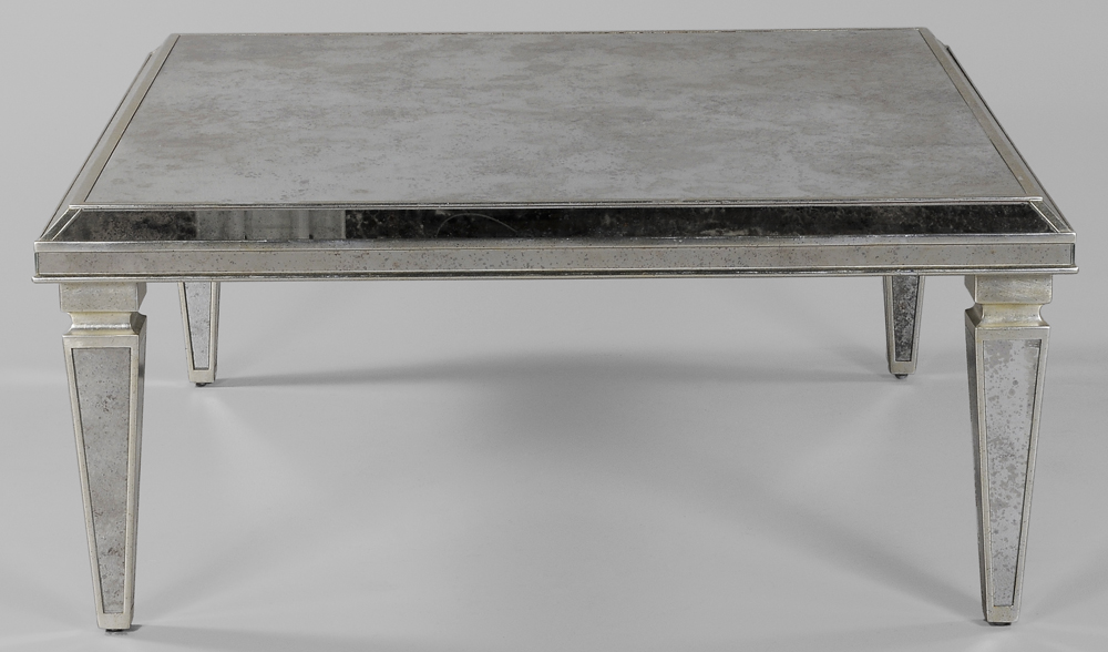 Silvered and Mirrored Low Table
