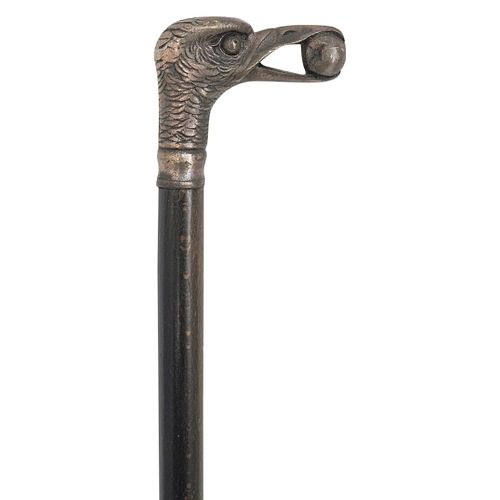 SILVERED BRONZE BIRD WALKING