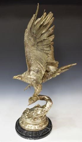 SILVERED BRONZE EAGLE AFTER JULES