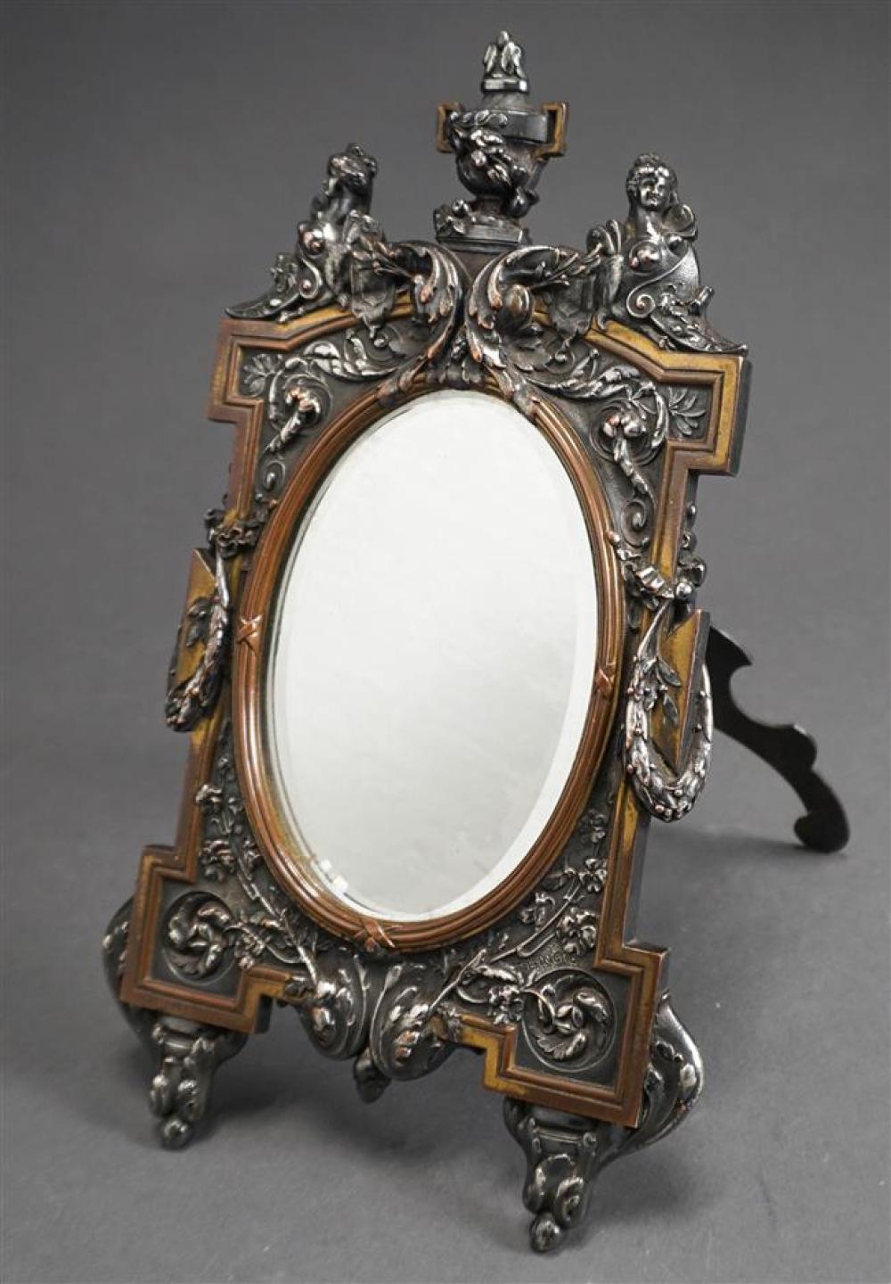 SILVERED BRONZE EASEL BACK