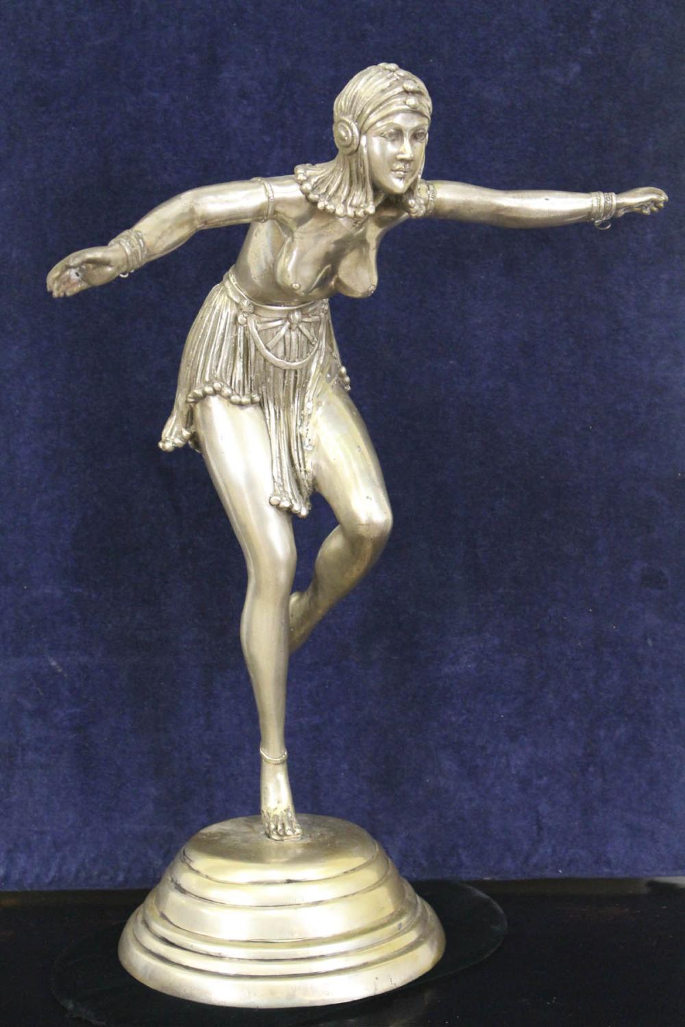 SILVERED BRONZE SCULPTURESILVERED