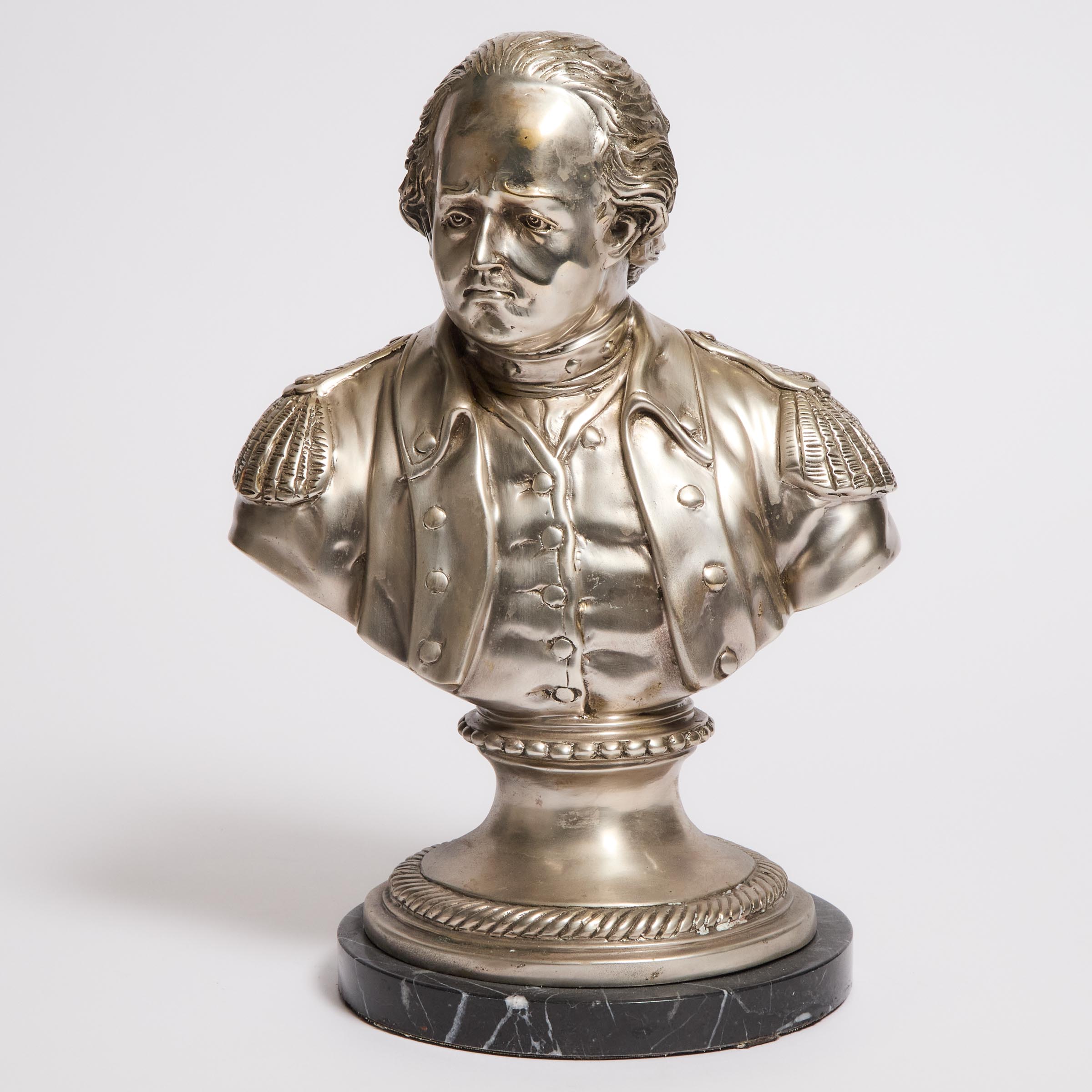 Silvered Bust of Robert Clive,