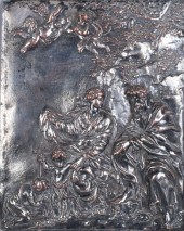 SILVERED COPPER PLAQUE OF THE