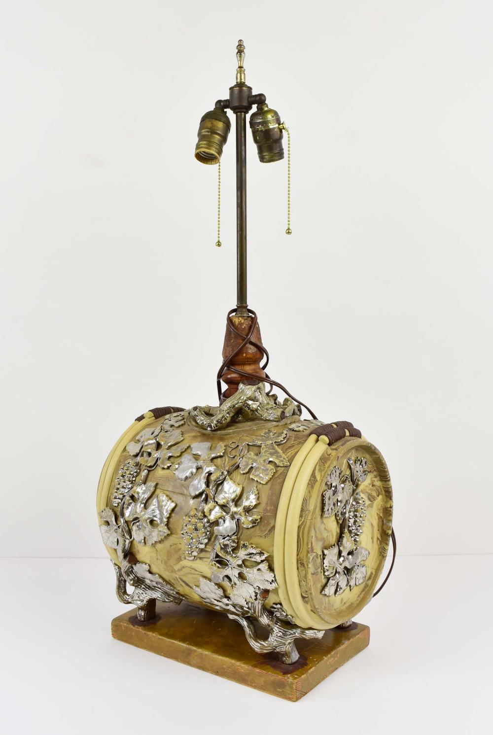SILVERED MARBLEIZED STONEWARE