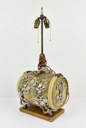 SILVERED MARBLEIZED STONEWARE