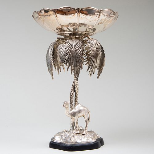 SILVERED METAL CENTERBOWL CAST WITH