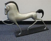 SILVERED METAL FIGURE OF AN ET