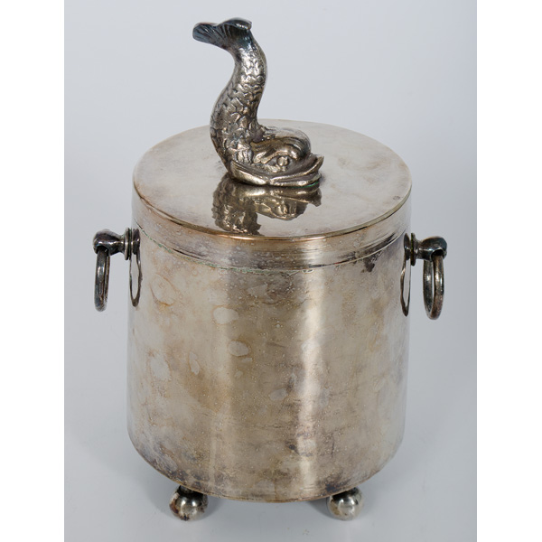 Silvered Metal Ice Bucket 20th