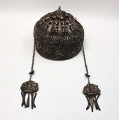 SILVERED MIAO HEADDRESS, TRADI