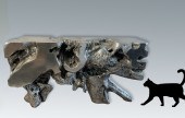 SILVERED TREE FORM TABLE BASE